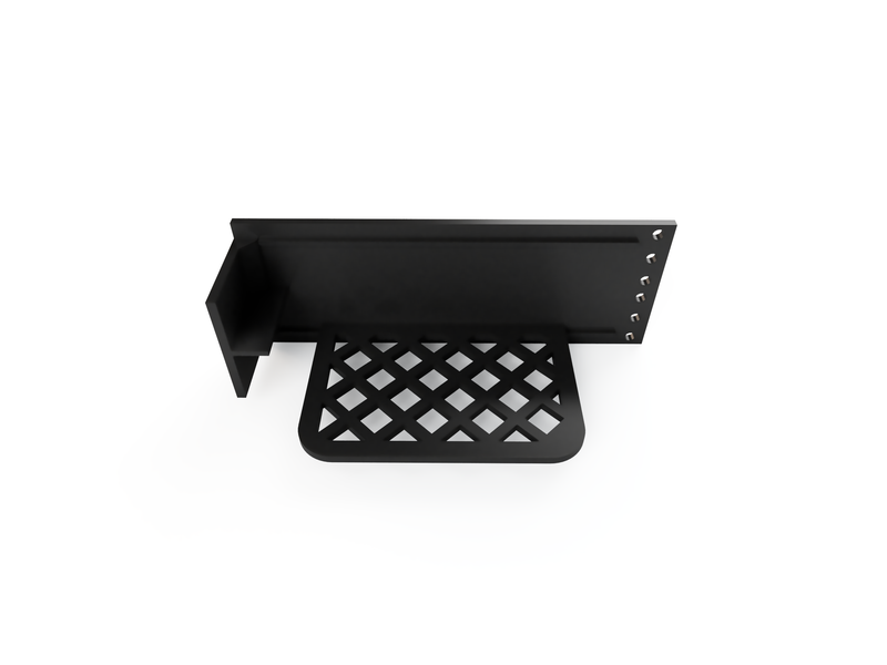 3D-printed 2U Blank with Power Supply Shelf (Modular)
