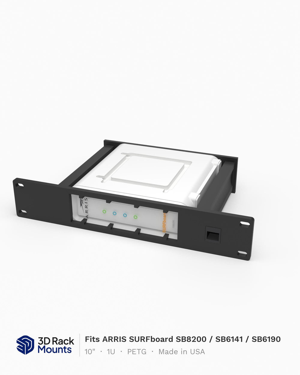 10" Arris Surfboard Modem Mini Rack Mount - SB8200 / SB6141 /SB6190 Models