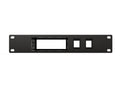 3D-printed 10" Firewalla Purple Rack Mount - 1U w/2 Keystones – dimensions