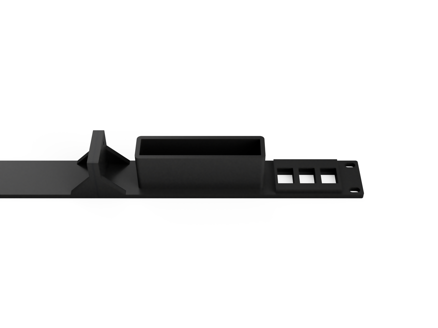 19" Unifi Switch Flex Rack Mount - 3 Keystone Jacks 1U (Modular)