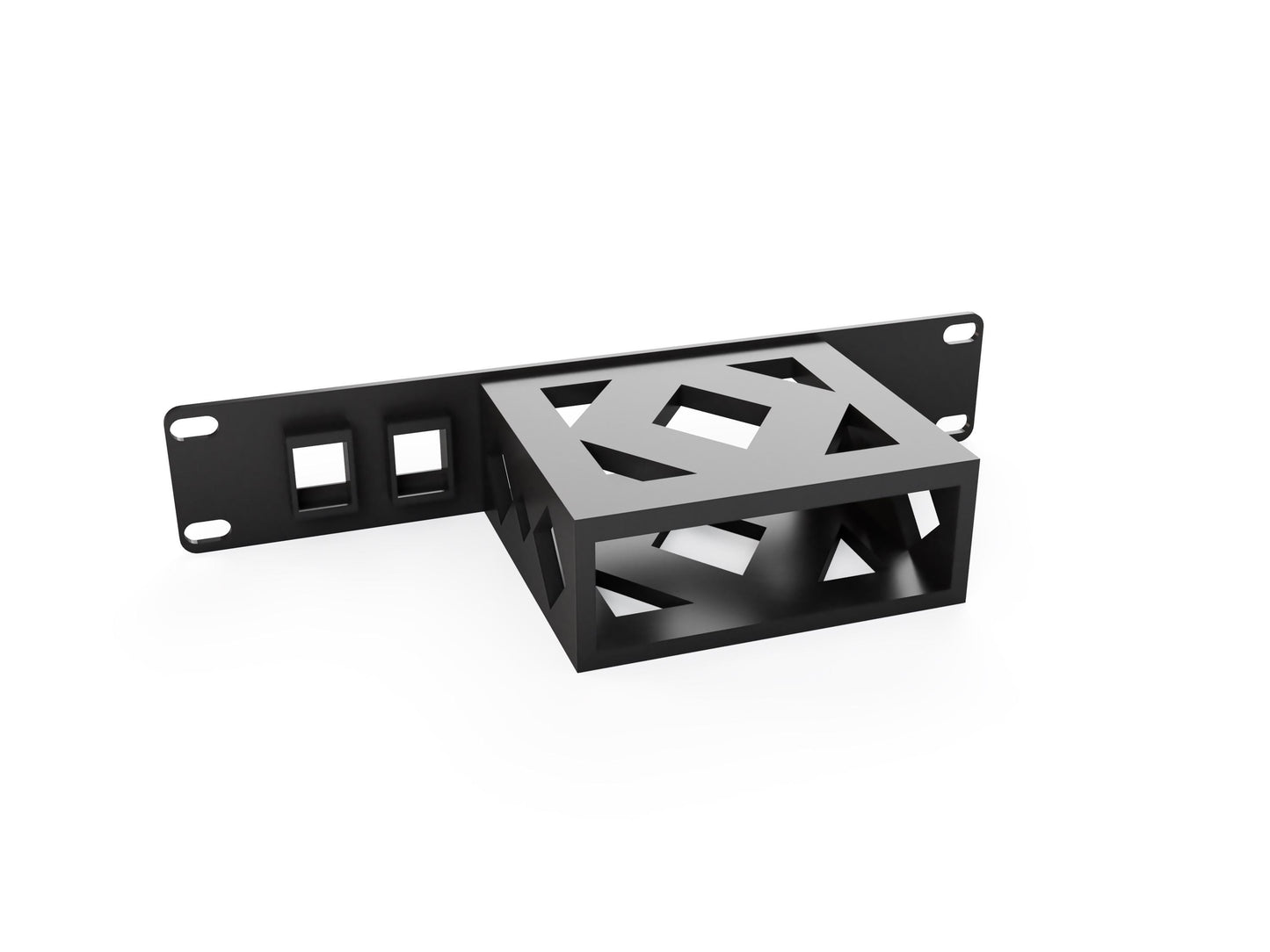 10" Unifi Express (UX) & Unifi Gateway Lite (UXG) Mini Rack Mount w/2 Keystones