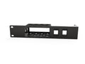 3D-printed 19" Firewalla Purple Rack Mount - 1U w/2 Keystones (Modular) – rear view