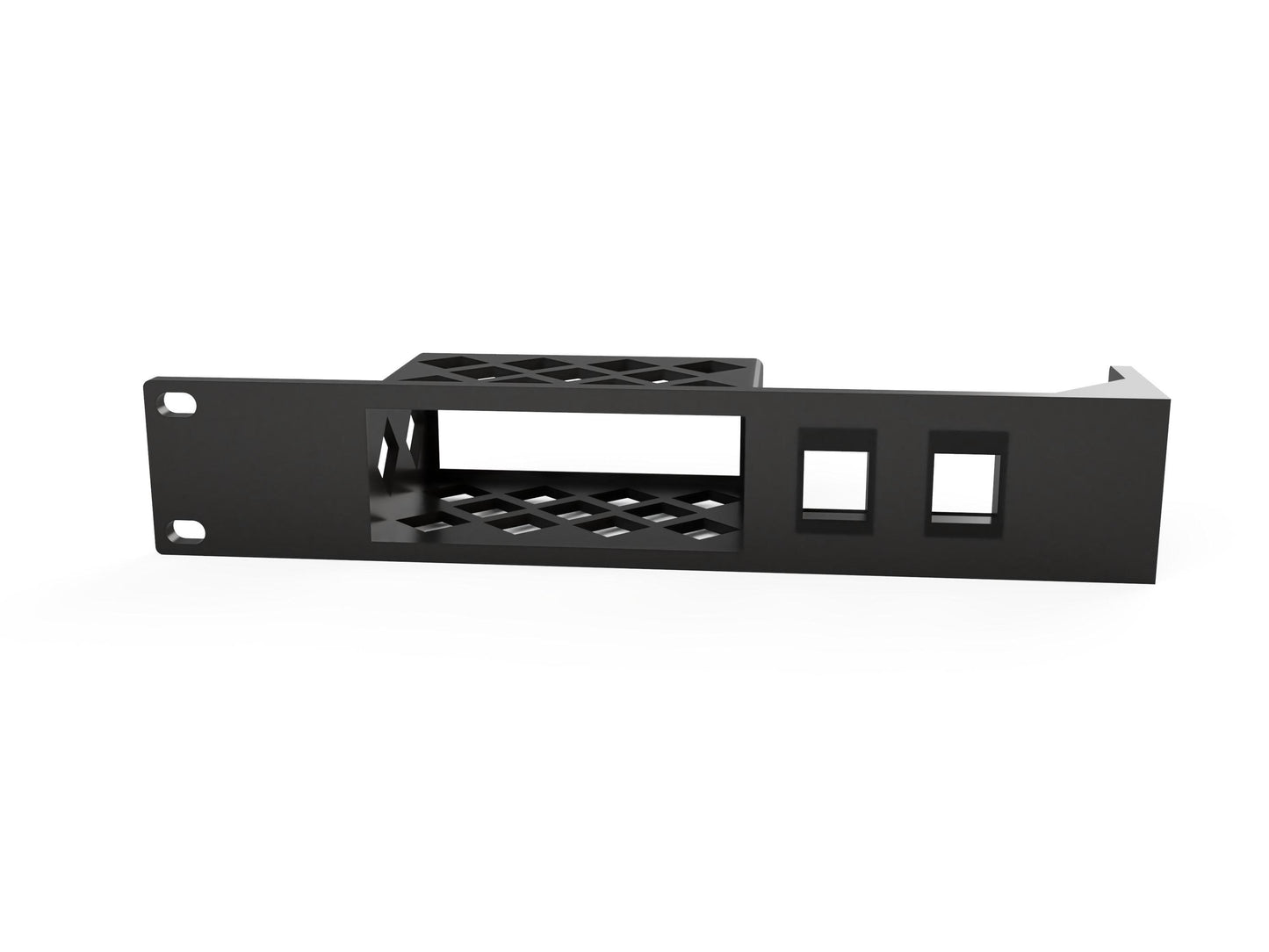 19" Firewalla Purple Rack Mount - 1U w/2 Keystones (Modular)