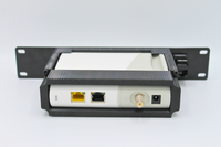 3D-printed Arris Surfboard S33 & S34 10" Mini Rack Mount - With Keystone 1U – side view
