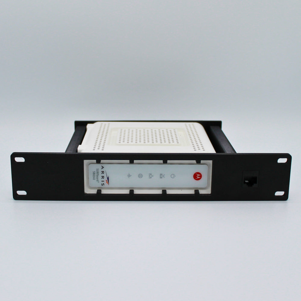 10-inch 3D-printed Arris Surfboard Modem Mini Rack Mount - SB8200 / SB6141 /SB6190 Models