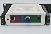 3D-printed Arris Surfboard Modem 19" Rack Mount - SB8200 / SB6141 /SB6190 Models (Modular) – rear view