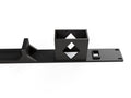3D-printed Lutron Smart Bridge & Smart Bridge Pro 19" Rack Mount 1U w/Keystone (Modular) – rear view