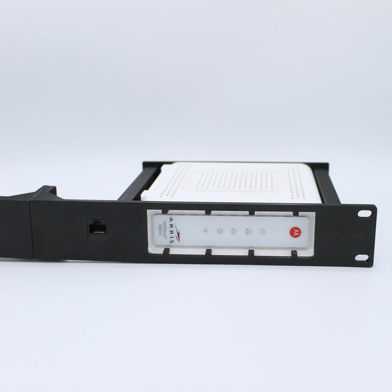 3D-printed Arris Surfboard Modem 19-inch Rack Mount - SB8200 / SB6141 /SB6190 Models (Modular)