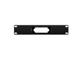 3D-printed Phillips Hue Smart Hub 10" 1U Rack Mount – installed view