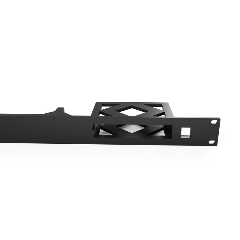 19-inch 3D-printed Unifi Switch Flex Mini 2.5G Rack Mount - w/1 Keystone Jack 1U (Modular)