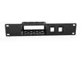 3D-printed 10" Firewalla Purple Rack Mount - 1U w/2 Keystones – installed view