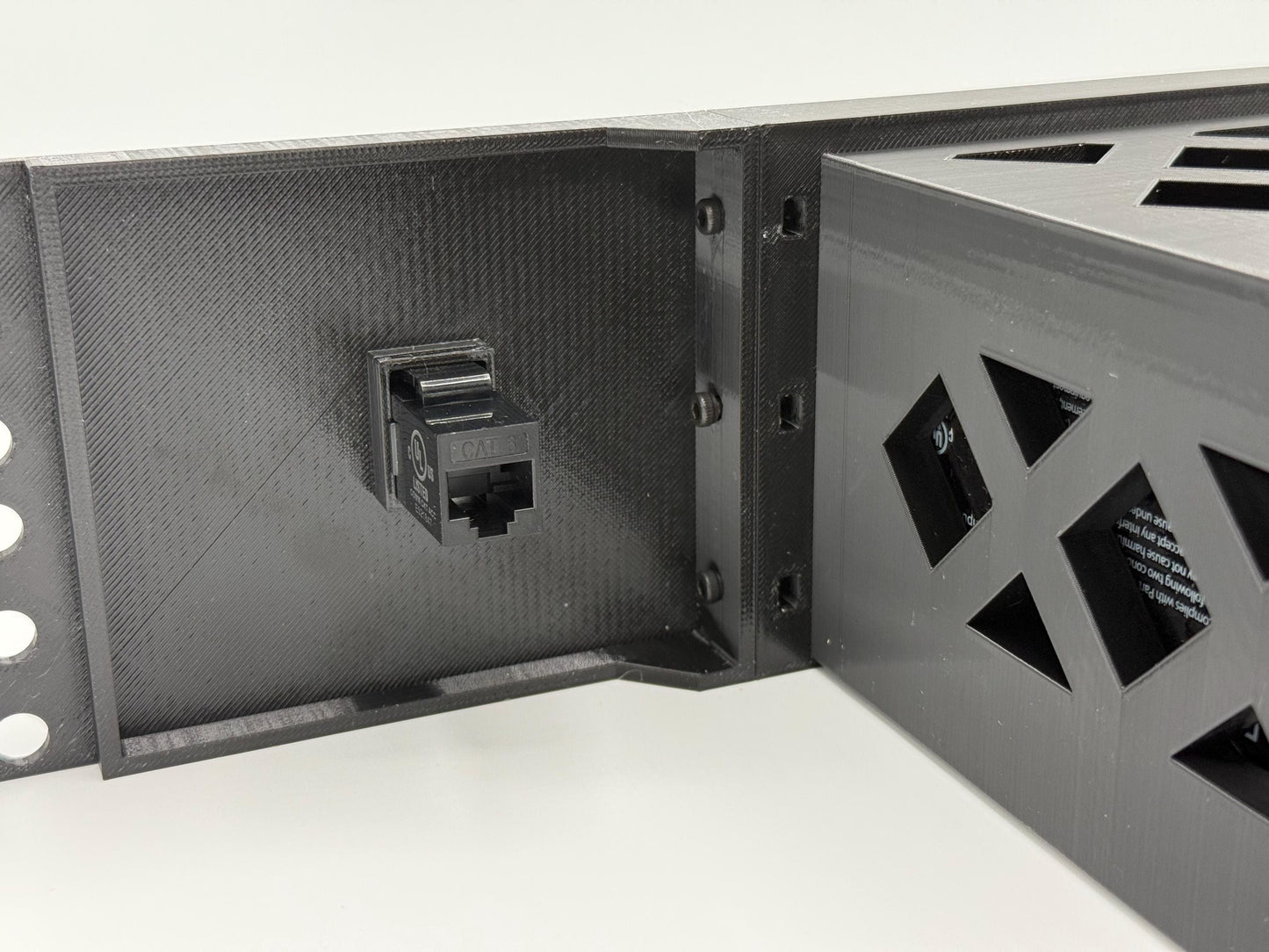 Spectrum Modem 2U 19" Rack Mount w/ keystone jack