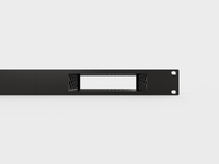 3D-printed 19" Arylic A30+ Rack Mount - 1U (Modular) – rear view