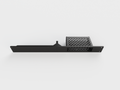 3D-printed 19" Arylic A30+ Rack Mount - 1U (Modular) – installed view