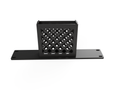 3D-printed HDHomeRun Flex Duo, Quatro, 4K 10" Mini Rack Mount - 1U – rear view