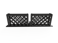 3D-printed Hp T640 Mini 19" Rack Mount - 1U (Modular) – rear view