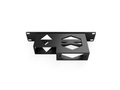3D-printed Phillips Hue Hub & Lutron Smart Bridge 10" 1U Rack Mount – side view