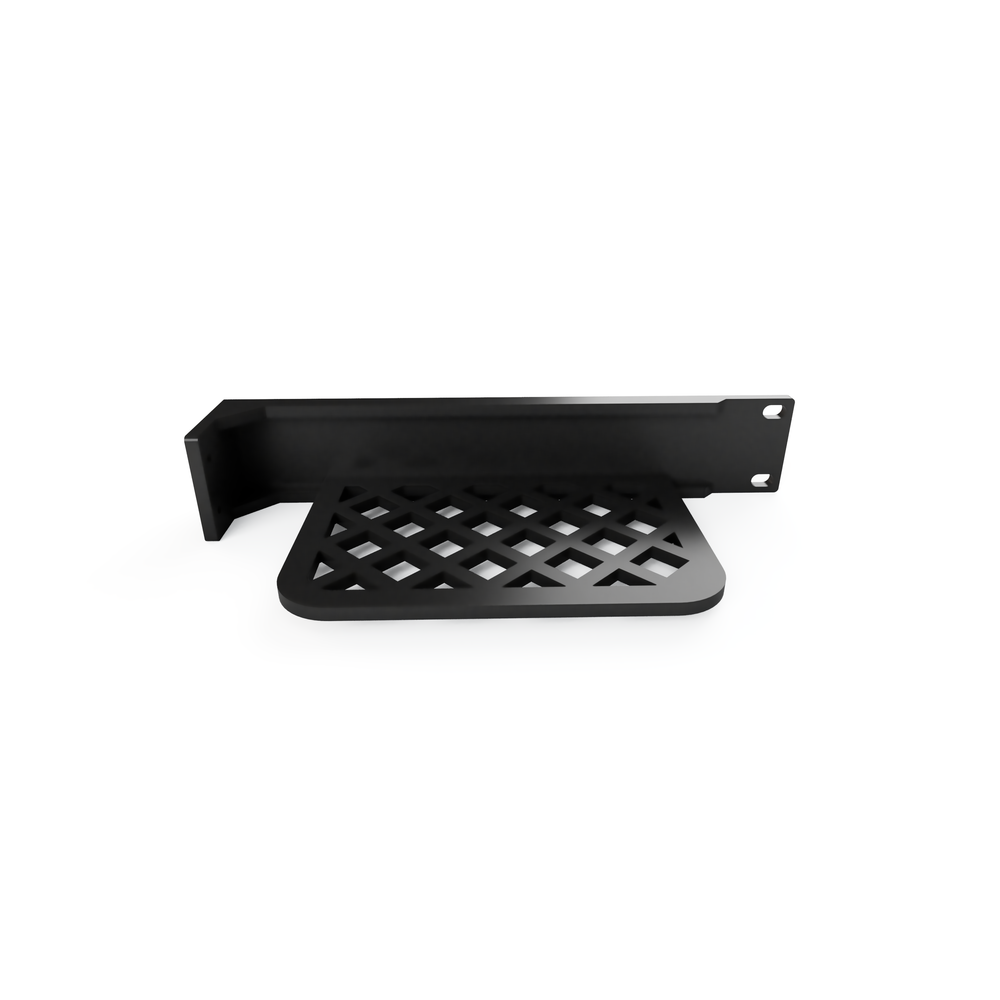 1U power supply shelf half that replaces the plain blank