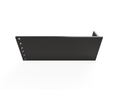 3D-printed 2U Blank with Power Supply Shelf (Modular) – rear view