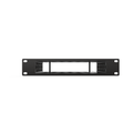 3D-printed 10" Unifi Flex XG Switch Mini Rack Mount - 1U – installed view