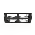 3D-printed 4x Wiim Amp/Amp Pro Rack Mount - 4U