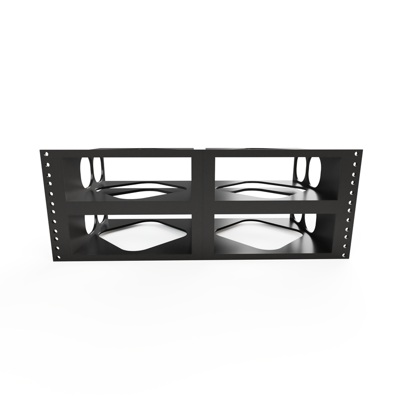 3D-printed 4x Wiim Amp/Amp Pro Rack Mount - 4U