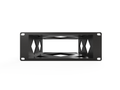 3D-printed Wiim Ultra 10" Mini Rack Mount - 2U Height – rear view
