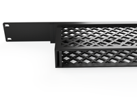 3D-printed Zyxel XMG-108 2.5G Switch 19" Rack Mount - 1U – installed view