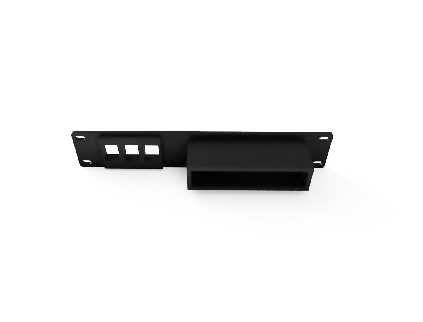 10" Unifi Switch Flex Mini Rack Mount - 3 Keystone Jacks 1U