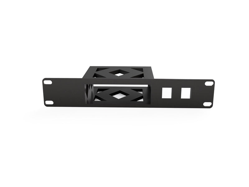 10-inch 3D-printed Unifi Express (UX) & Unifi Gateway Lite (UXG) Mini Rack Mount w/2 Keystones