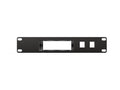 3D-printed 10" Unifi Express (UX) & Unifi Gateway Lite (UXG) Mini Rack Mount w/2 Keystones – rear view