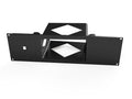 3D-printed AT&T/Arris BGW 320 ONT Router 19" Rack Mount 3U w/Keystone – side view