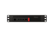 3D-printed 10" Lenovo ThinkCentre M720q, M920q, M710 & M10q Tiny PC Rack Mount – installed view