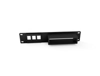 3D-printed 10" Unifi Switch Flex Mini Rack Mount - 3 Keystone Jacks 1U – rear view