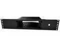 3D-printed Spectrum Modem 2U 19" Rack Mount w/ keystone jack – mounting hardware