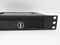 3D-printed 10" Dell Optiplex Mini Rack Mount Fits 3000/5000/7000 Micro Series - 1U – rear view