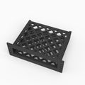 Top view of the Arris NVG468MQ 2U mini rack mount showing the vented cage