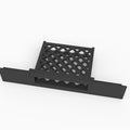Close up of the vented cage on the Arris NVG468MQ 19 inch rack mount