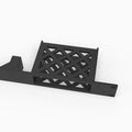 Detail of the PETG lattice venting on the Fusion G+ rack mount