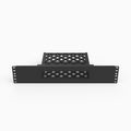 Fortinet FortiGate 80F rack mount shown full width in a 19 inch server rack