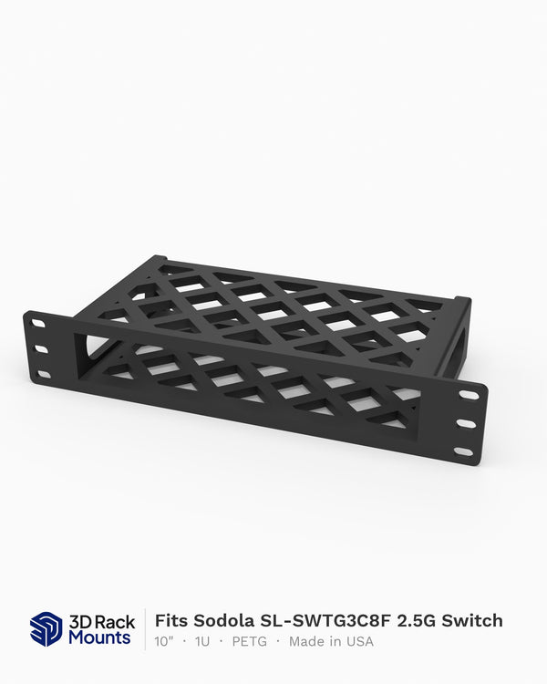 10" Sodola SL-SWTG3C8F 2.5G Switch Mini Rack Mount - 1U