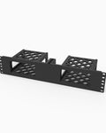 Double mount holding two GMKtec M7 Ultra mini PCs in a 19 inch rack