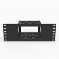 10 inch 3D printed 2U rack mount for GMKtec EVO-X1 mini PC, front view
