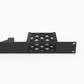 Grandstream HT802 ATA 19 inch rack mount straight on, showing cage and rack ears