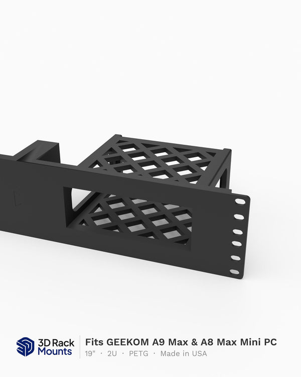 19" GEEKOM A9 Max & A8 Max Mini PC Rack Mount - 2U (Modular)