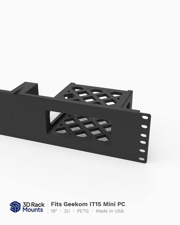 19" Geekom IT15 Mini PC Rack Mount - 2U (Modular)