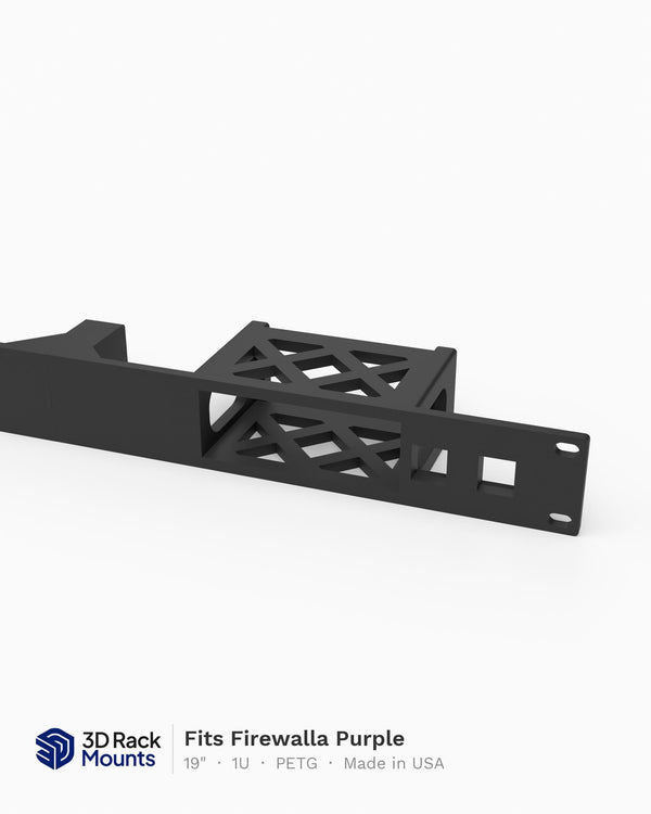 19" Firewalla Purple Rack Mount - 1U w/2 Keystones (Modular)