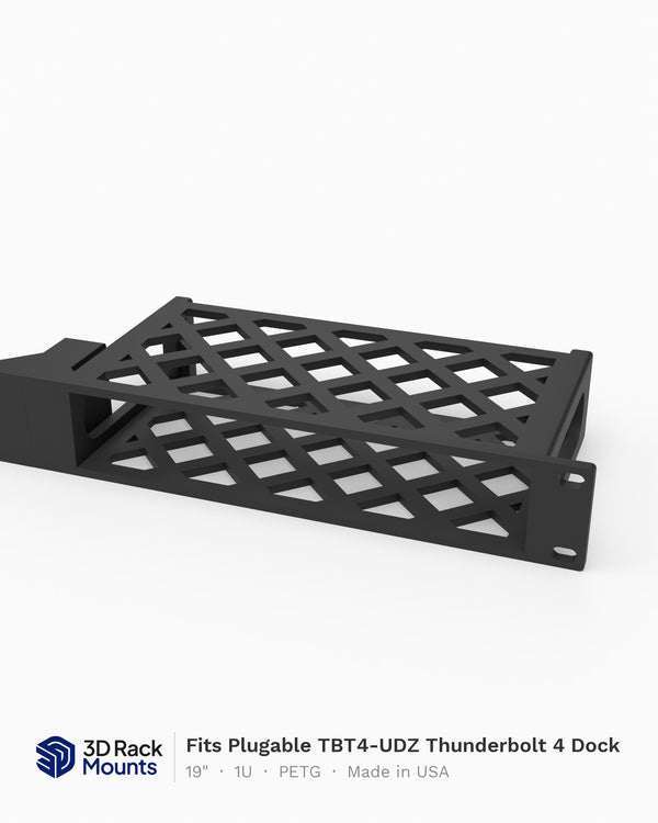 19" Plugable TBT4-UDZ Thunderbolt 4 Dock Rack Mount - 1U (Modular)