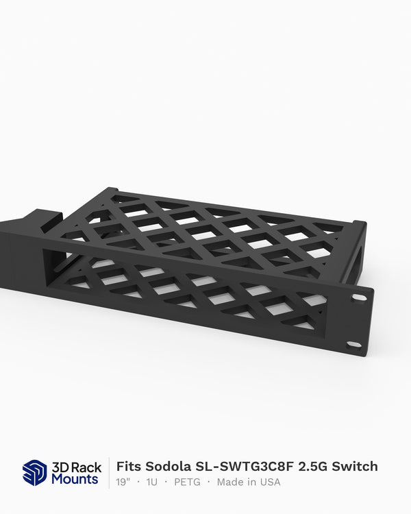 19" Sodola SL-SWTG3C8F 2.5G Switch Rack Mount - 1U (Modular)