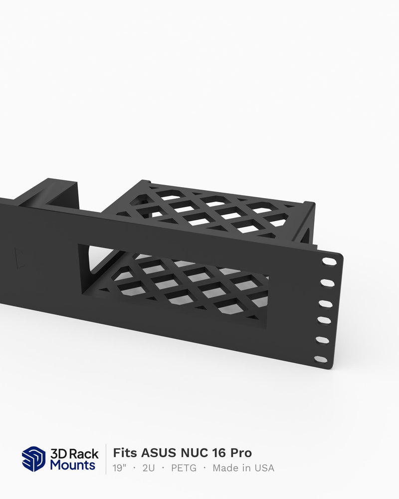 19" ASUS NUC 16 Pro Rack Mount - 2U (Modular)
